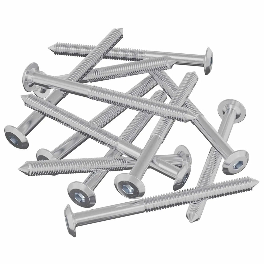 Viti per mobili 1200 pz Argento Acciaio CFW1343156