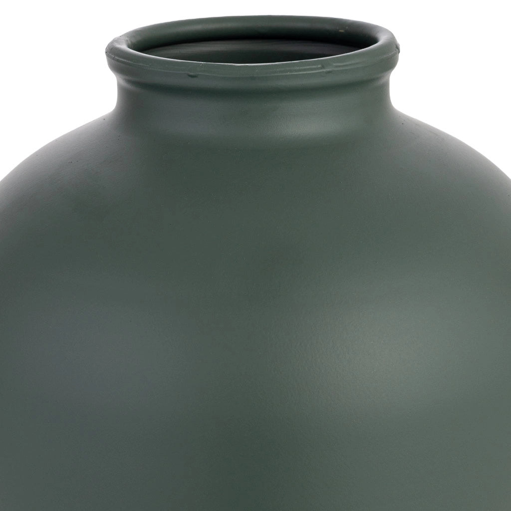 Vaso in metallo nero 24,5x24,5x35,5h cm