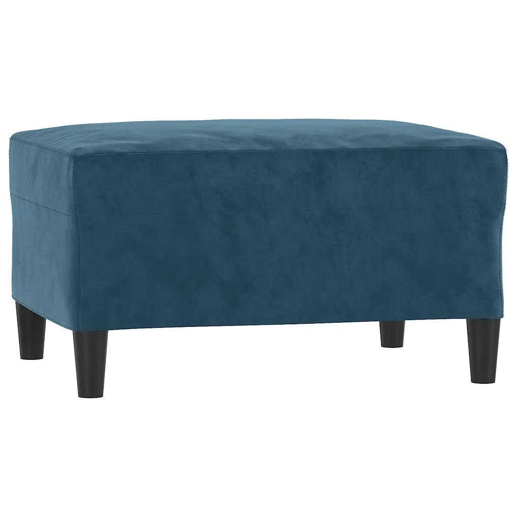 Poggiapiedi Blu 70x55x41 cm in Velluto 349326