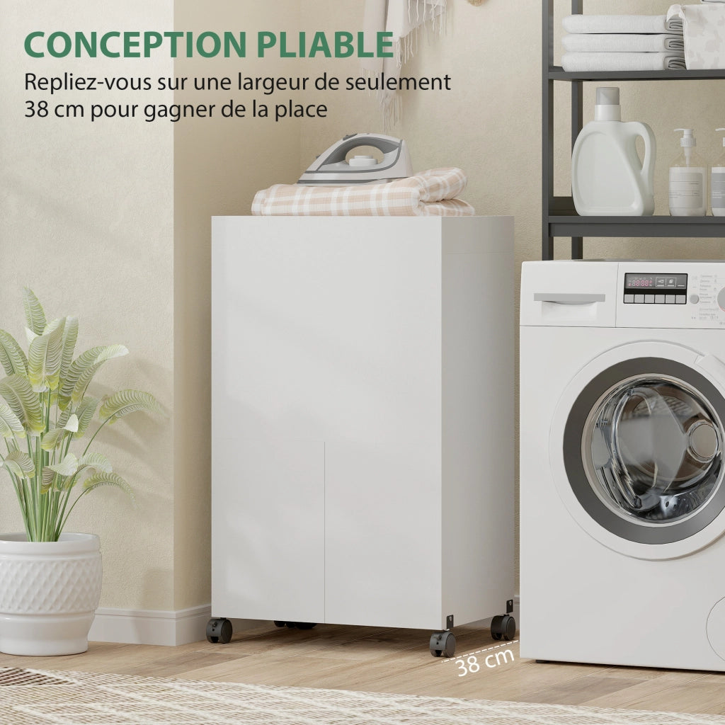 Tavolo da stiro pieghevole con ruote ¨C Minimal ¨C bianco