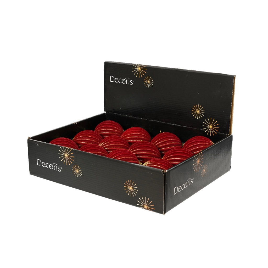 Pallina in foam sangue di bue strisce oro d8cm