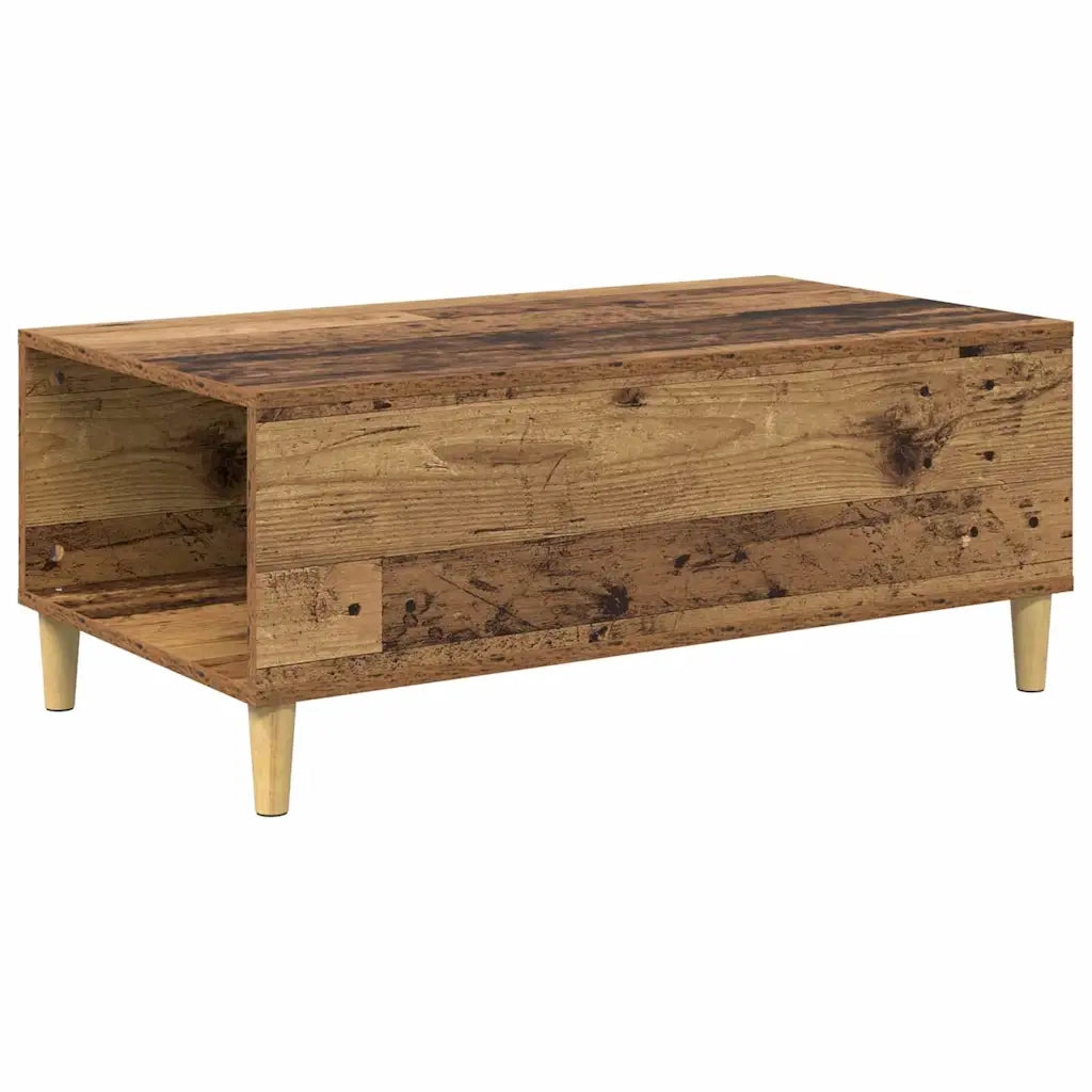 Tavolino da salotto | Tavolino da caff¨¨ | Tavolino da Soggiorno con cassetto Legno vecchio 90 x 50 x 35 cm