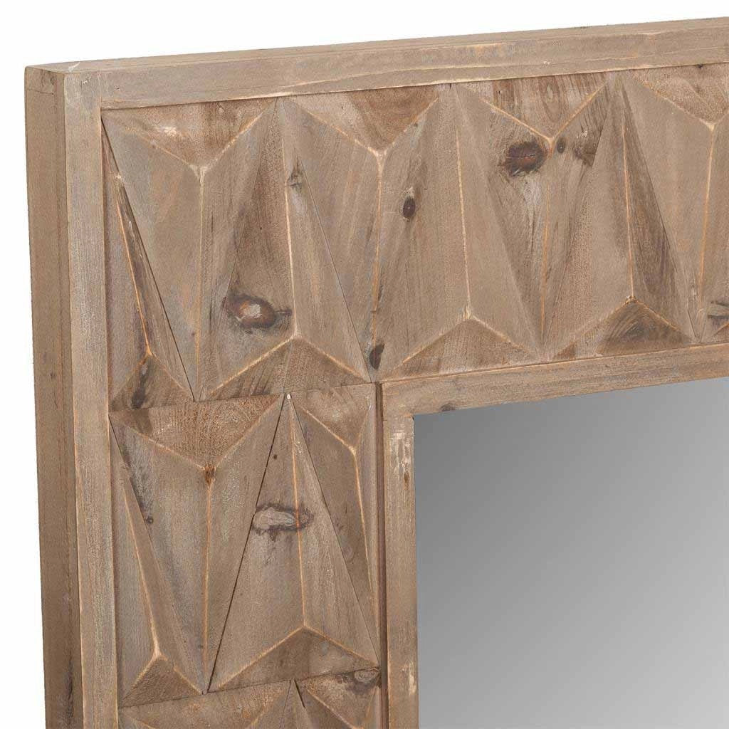 Specchio in legno marrone 68,5x6x108,5h