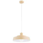 Lampada a sospensione crema rotonda Ø38,5 E27 Alfa Delta