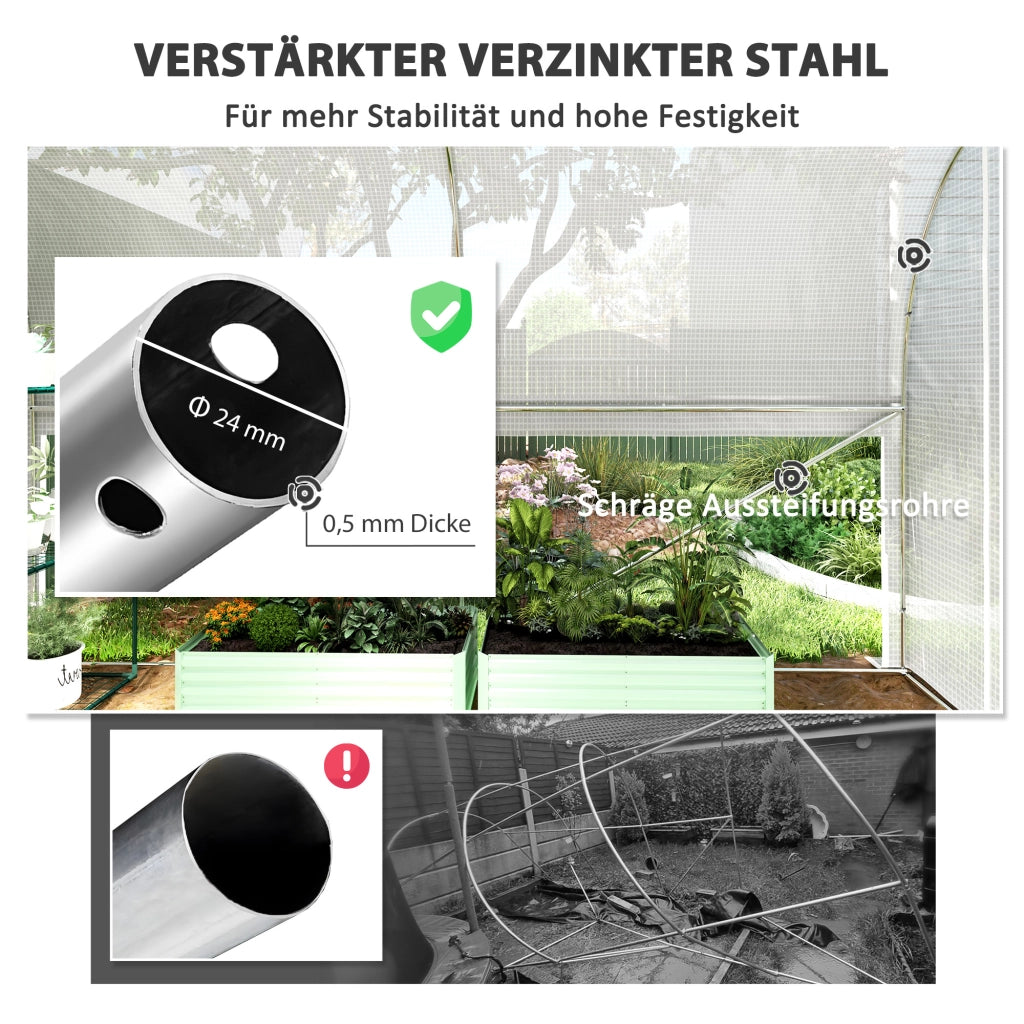 Serra da giardino ¨C Minimal ¨C Bianco 3x2x2 m