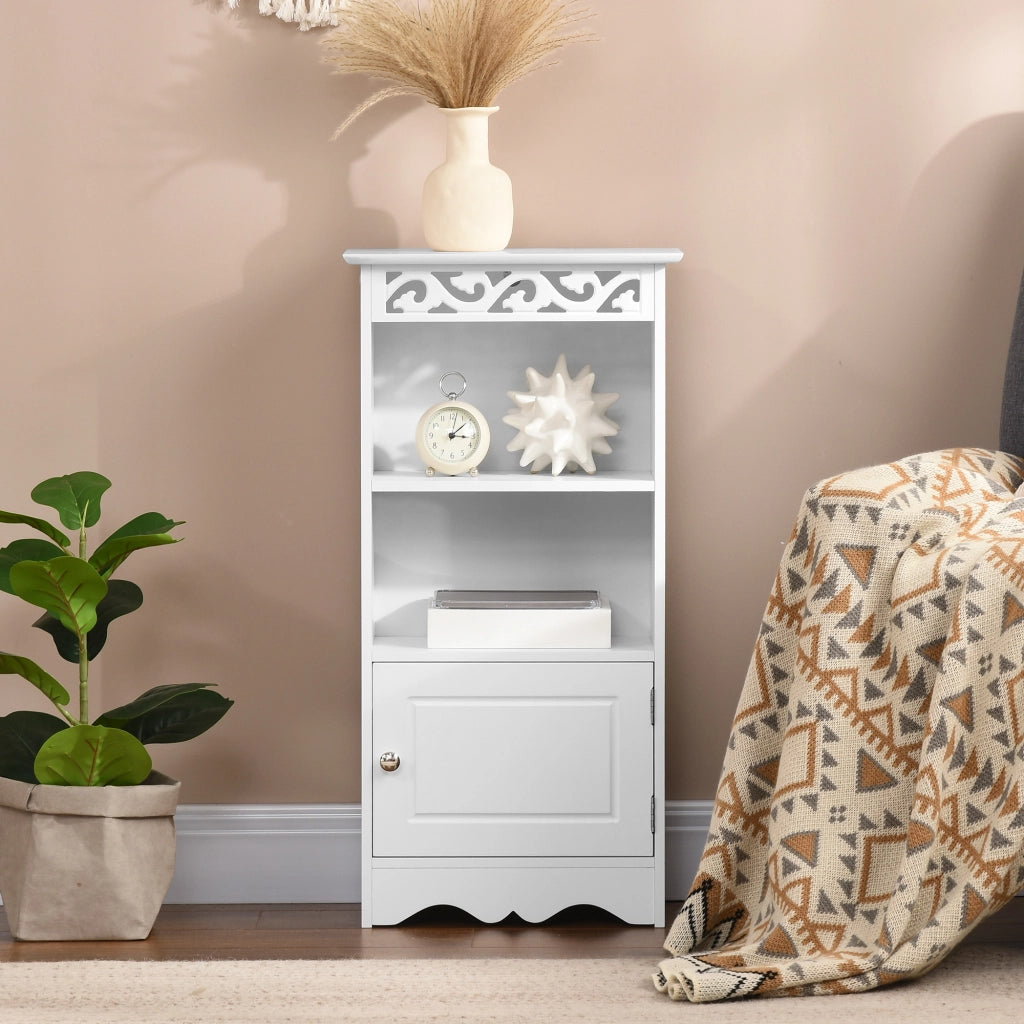 Mobile da bagno ¨C zephmum ¨C MDF bianco 40x23x80 cm