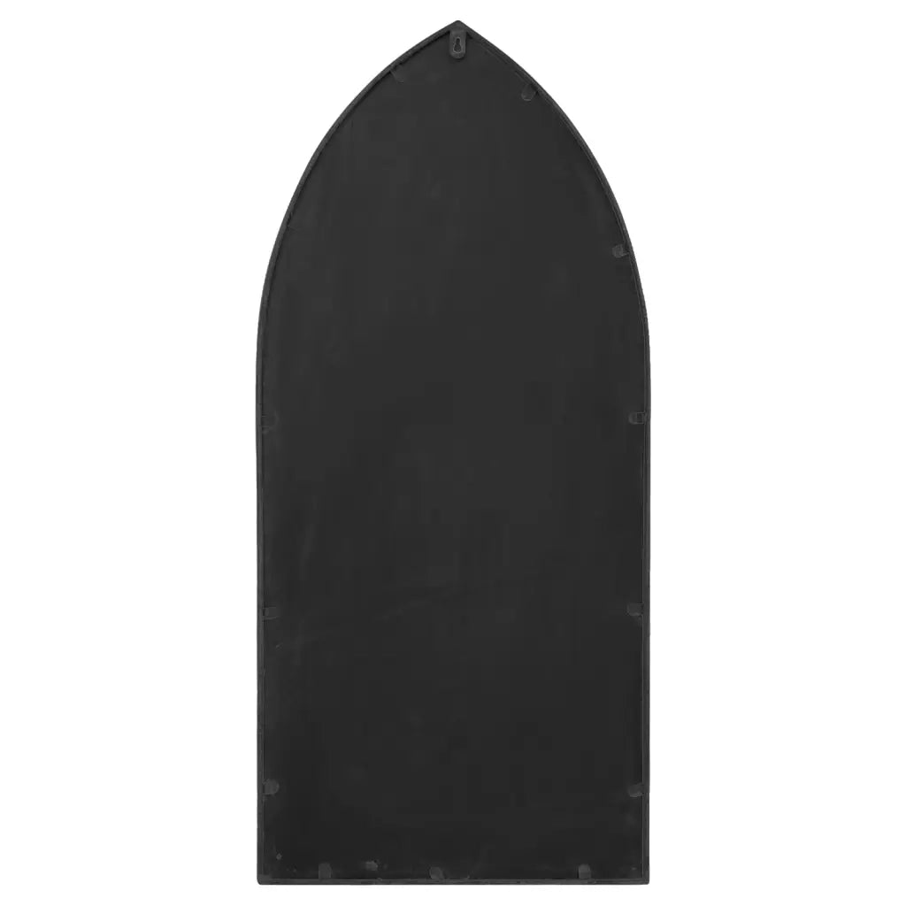 Specchio da Giardino Nero 100x45 cm in Ferro per Uso Esterno 318350