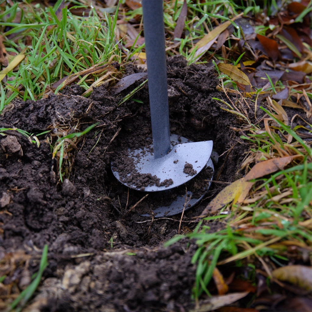 Trivella manuale KADAX per terreno, 20 cm (200 mm), robusta, per forare.