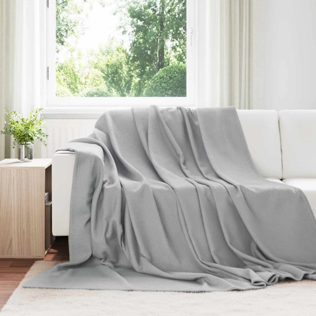 Coperta Grigio 270 x 240 cm Panno