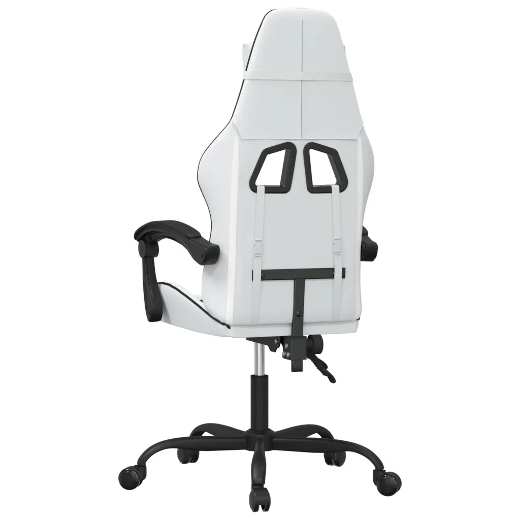 Sedia da Gaming Bianco e Nero in Similpelle 3143852