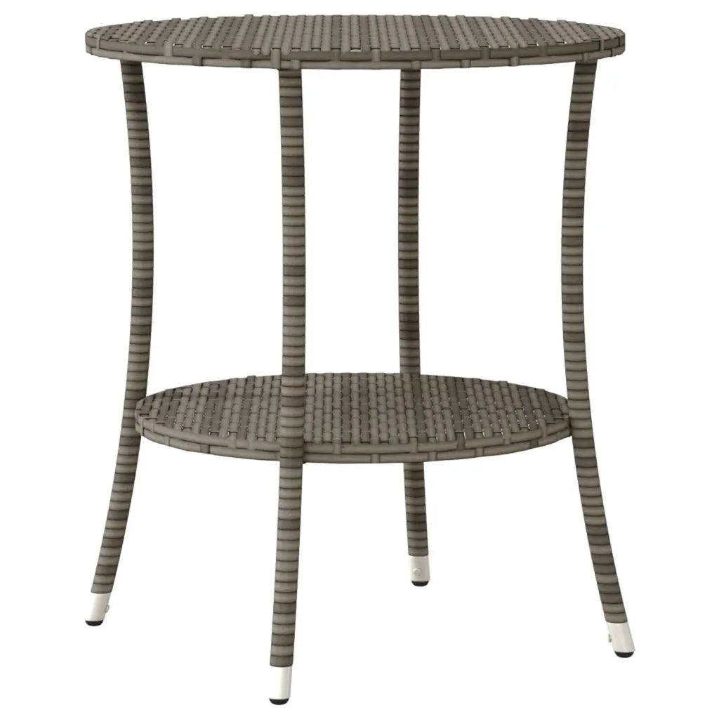 Set da Bistrò 3 pz con Cuscini Grigio in Polyrattan 365675