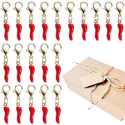 20 Hanger per Peper rosso - Portafortuna con grappino