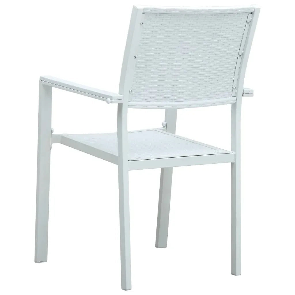 Set Mobili da Pranzo per Giardino 5 pz Bianco 3099271