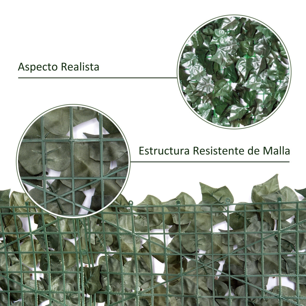 Pannello Privacy Hedera Artificiale per Balcone ¨C Minimal ¨C 240x100 cm