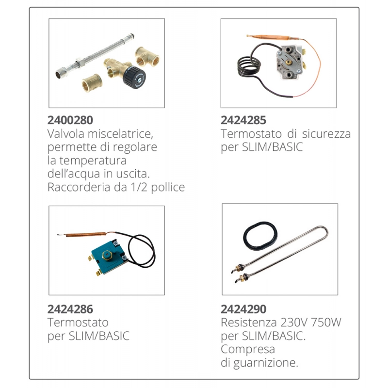 BOILER SLIM LT.15 BOILER INOX LT.40