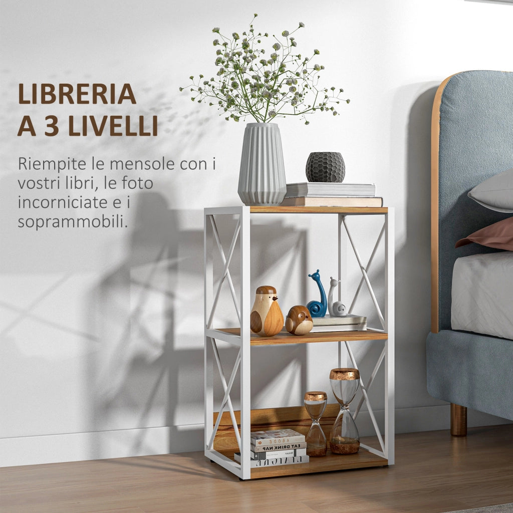 Mobile 3 Ripiani ¨C Minimal ¨C Legno 40x35x72.5cm