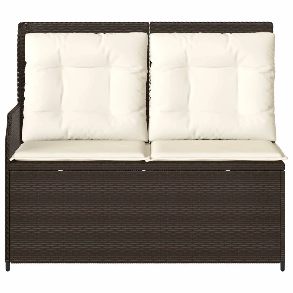 Panchina da Giardino | Panca da Giardino Marrone polyrattan