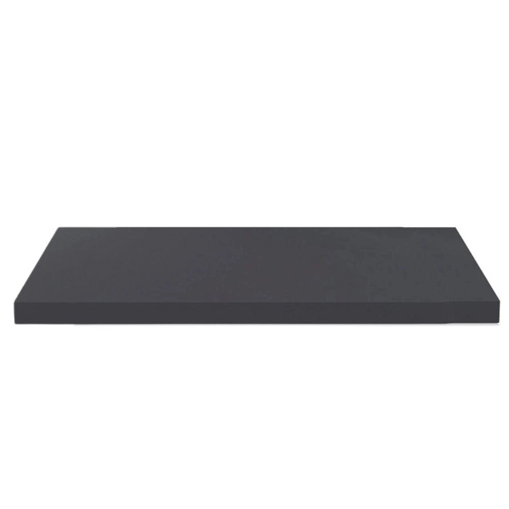 Top non forato 240x60x3.8 con bordo poliuretano in antracite satinato