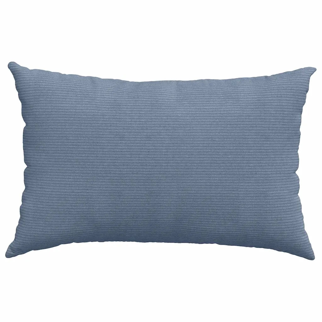 Cuscini da Divano 2 pz-Set di 2 Cuscini per Sofa Blu 60 x 40 cm Tessuto in Cords 332557