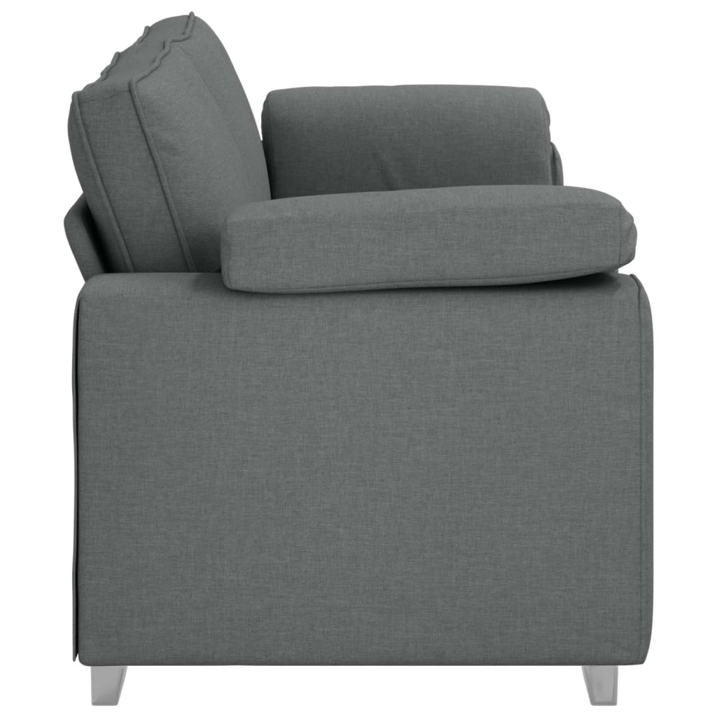 Divano-Sofa-Divanetto Grigio scuro 219 x 77 x 82 cm Tessuto