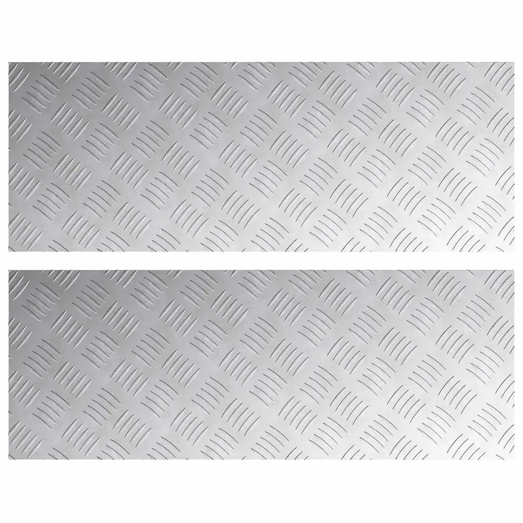 Gradini per Scale 2 pcs Argento 80 x 30 cm Alluminio 4104305