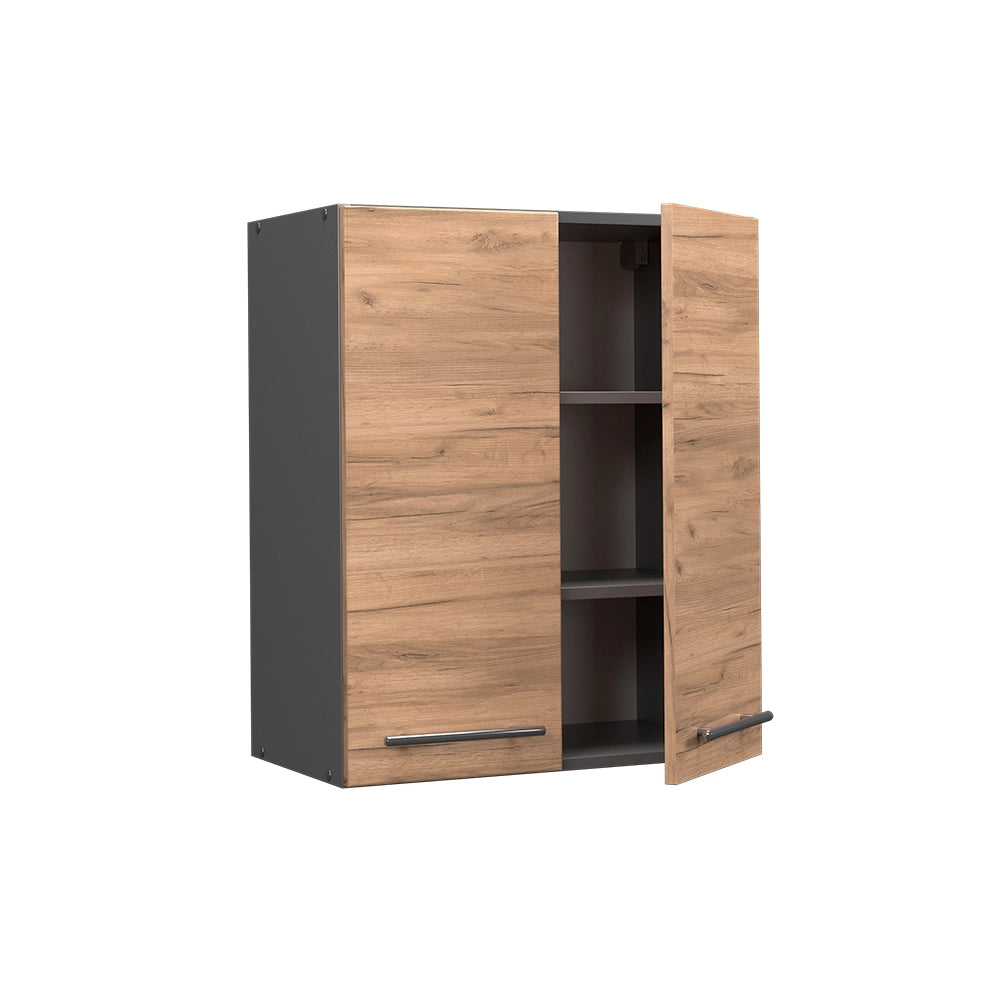 Pensile da cucina Fame-Line Rovere dorato/Antracite 60 cm Vicco