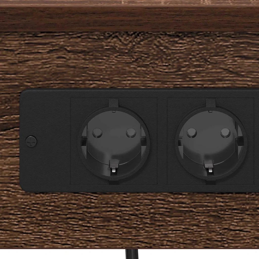 Armadio da Notte 2 pcs Rovere Marrone 41 x 31 x 51 cm 859514