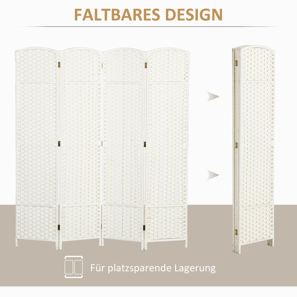 Paravento 4 Ante ¨C Minimal ¨C Bianco