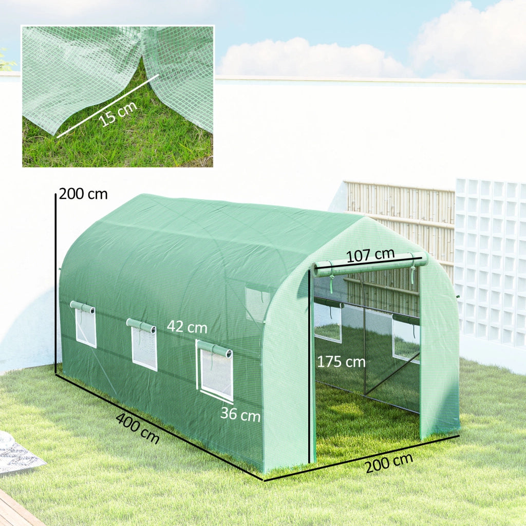 Serra da Giardino Tunnel ¨C Minimal ¨C Verde 4x2x2 m