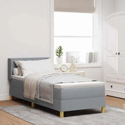 <strong>Letto a Molle< / strong> Grigio chiaro 80 x 200 cm