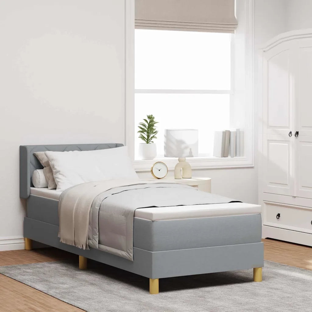 <strong>Letto a Molle< / strong> Grigio chiaro 80 x 200 cm