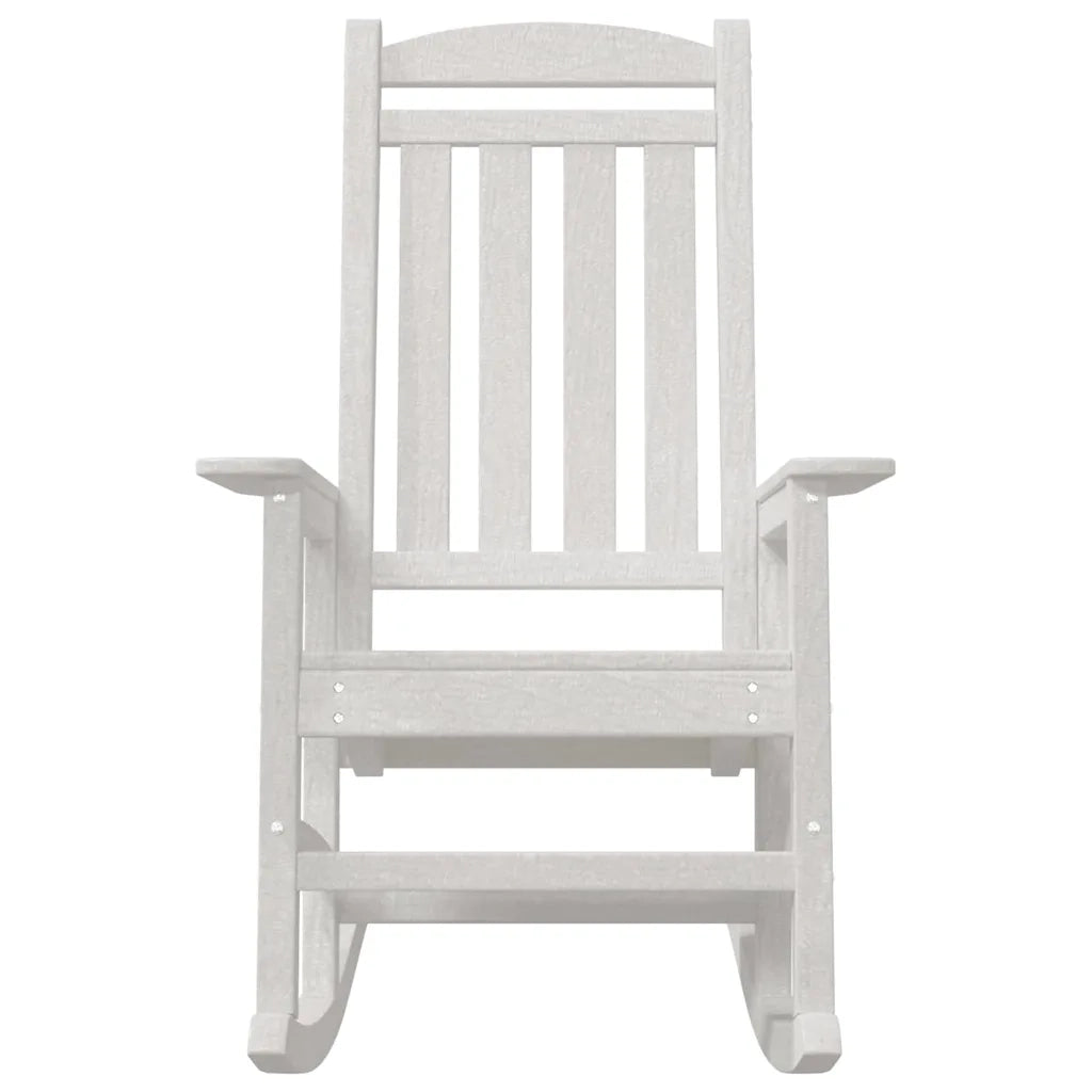 Sedia a dondolo da giardino Bianco 92 x 70 x 108cm HDPE 42006613