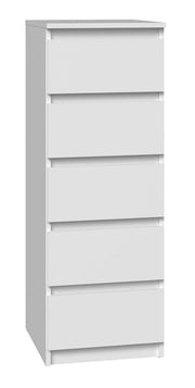 Cassettiera MALWA W5 bianco per camera e soggiorno
