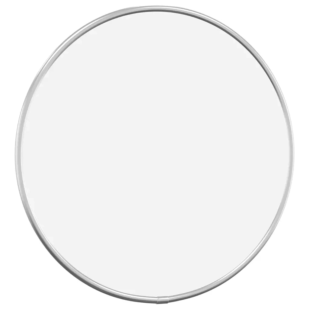 Specchio da Parete Argento Ø 30 cm Rotondo 348174
