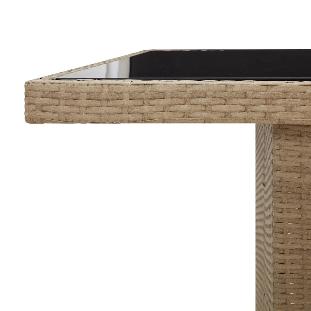 Set da Bistrò da Giardino 9 pz con Cuscini Beige in Polyrattan 3277286