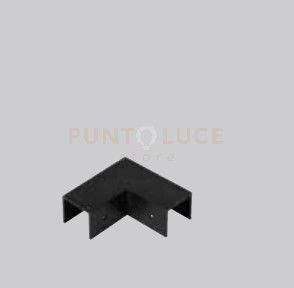 CONNESSIONE ANGOLARE COMPLEMENTARE NERO PER SITEMA BINARIO 7X7CM