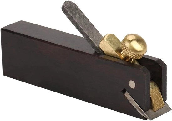 Aereo per lavorazione del legno in mini-cavo di ebben - strumento per carpentieri per levigare e smussare superfici.