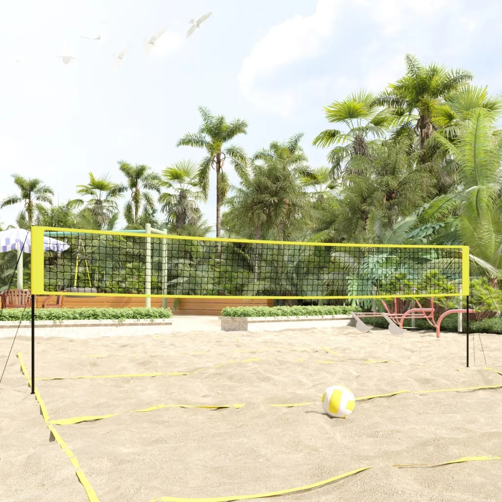 Rete da Pallavolo Gialla e Nera 823x244 cm Tessuto PE CFW6364504
