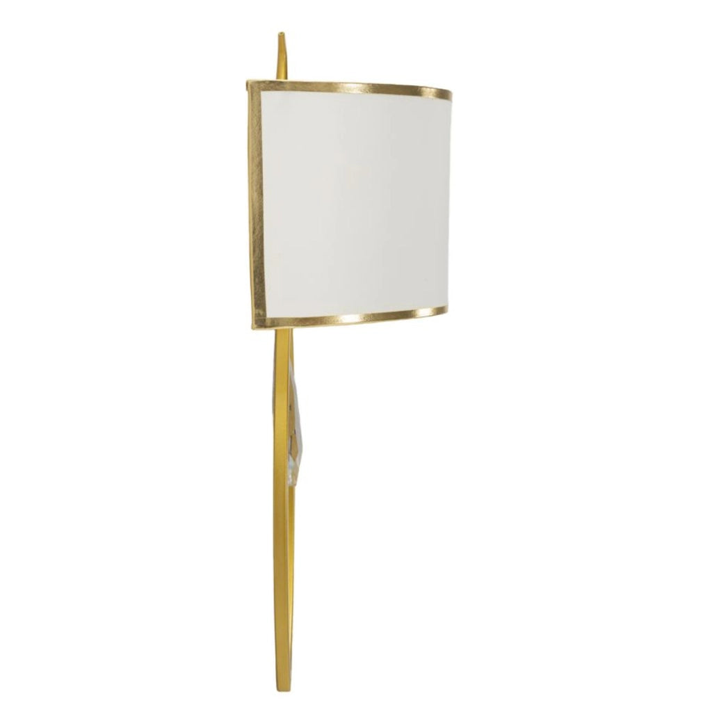 Lampada a Parete VKH909, Bianco, Tessuto, 16x15x50 cm