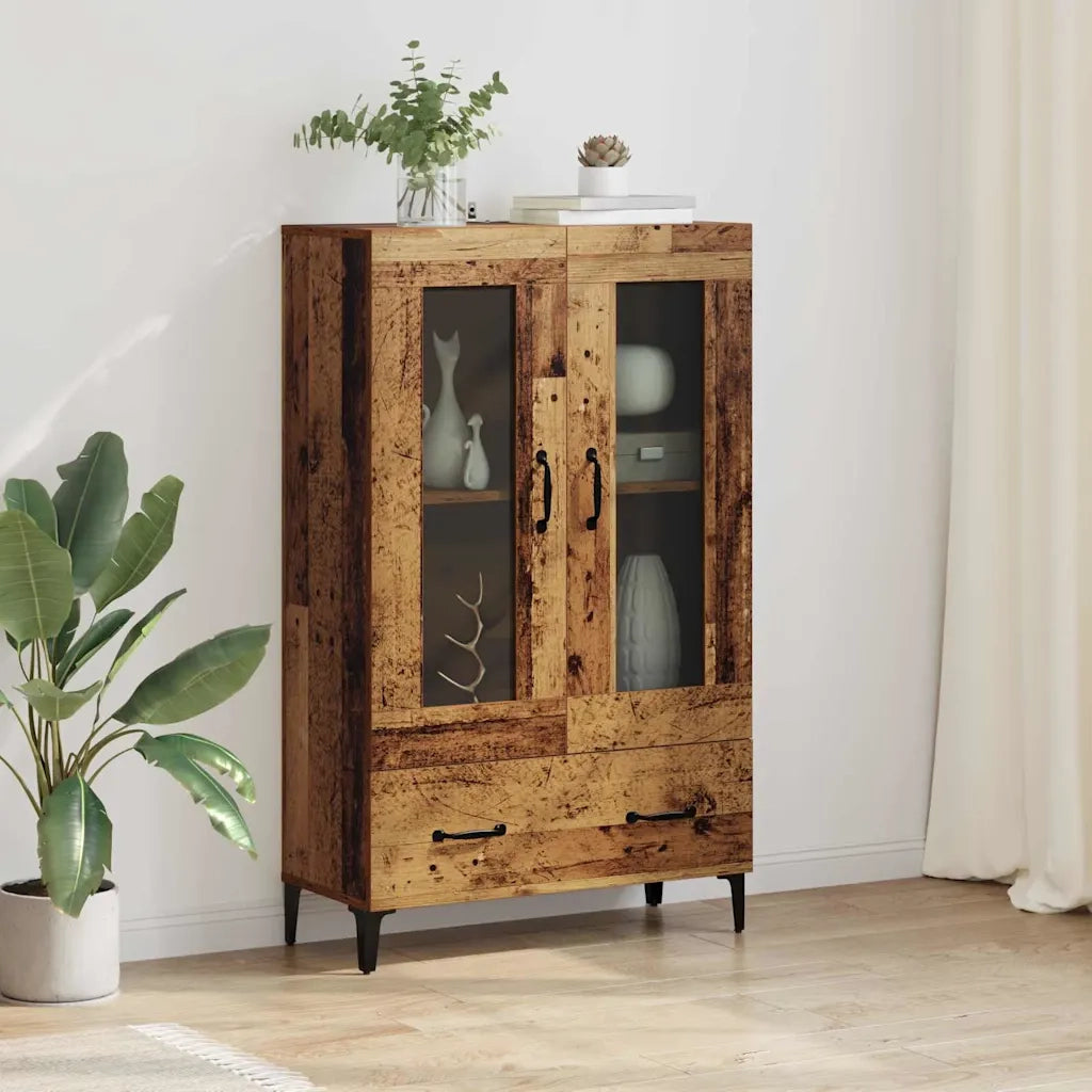 Credenza | Madia | Buffet da pranzo | Armadio da pranzo con cassetto Legno vecchio 70 x 31 x 115 cm