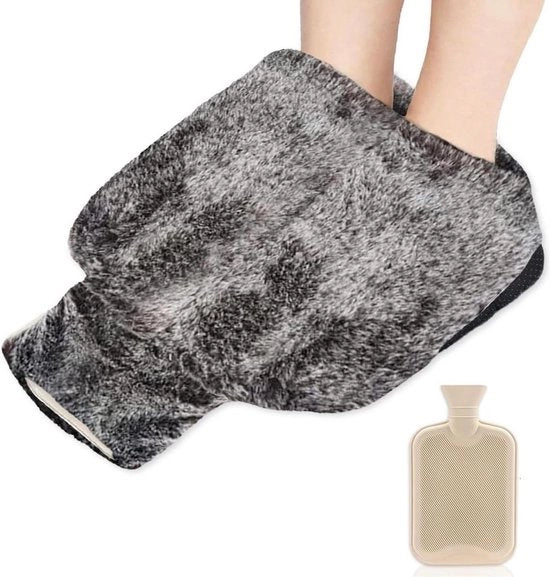 Calore per piedi senza elettricità - 2 litri di riscaldamento per piedi a mano con copertura - riscaldamento per piedi estremamente delicato per l'inverno.