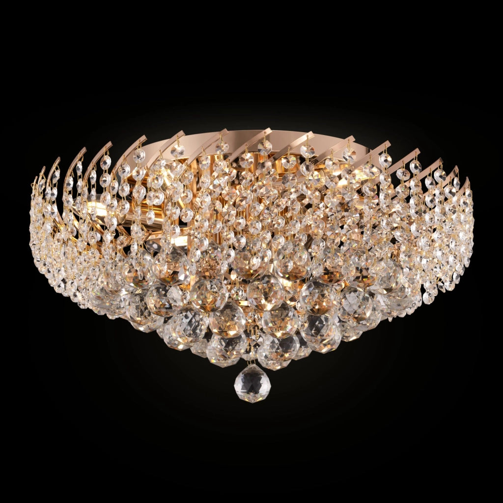 Lampadario Karolina cristallo ottone 9 luci Maytoni