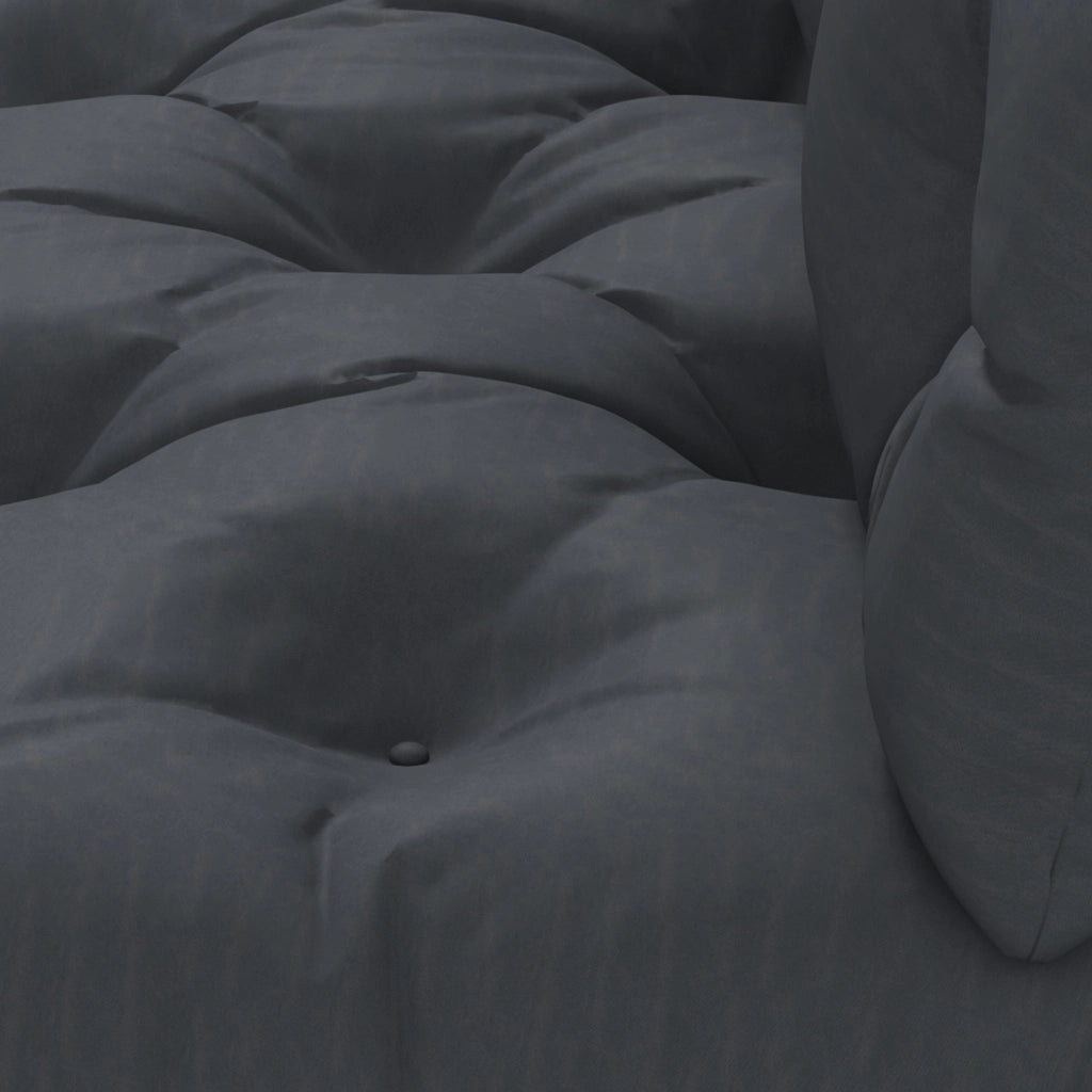 Set cuscini esterno banco ¨C zephmum ¨C grigio idrorepellente 2 pezzi