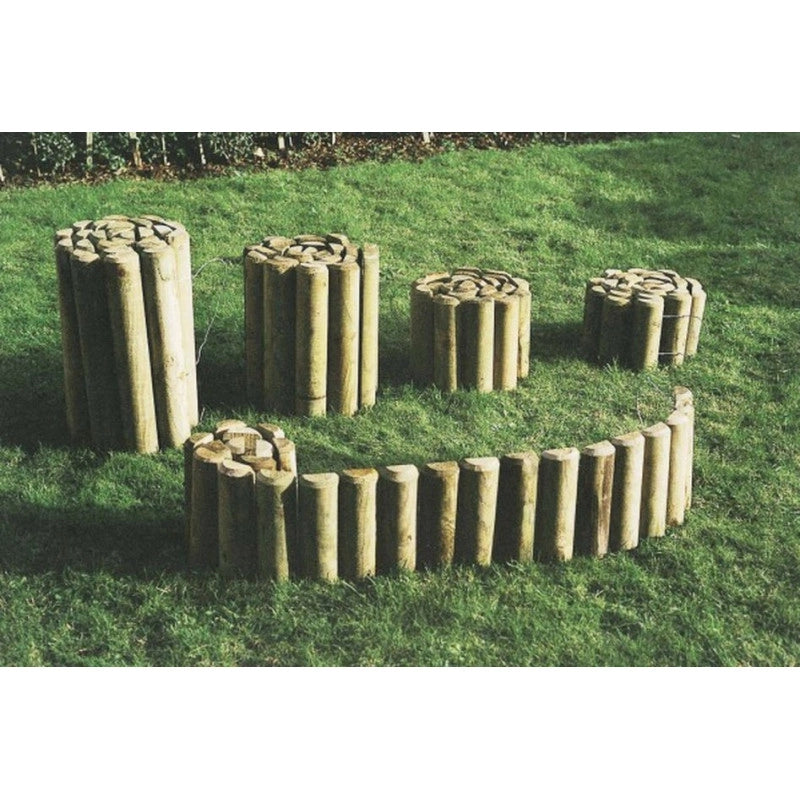 Bordure en rouleau en bois - 250x6x20 cm
