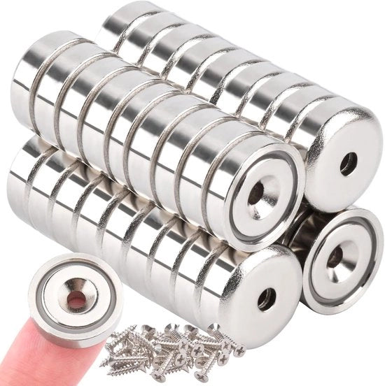 Magnetodi Neodymium con Foro - Extra Potente - 36 Pezzi