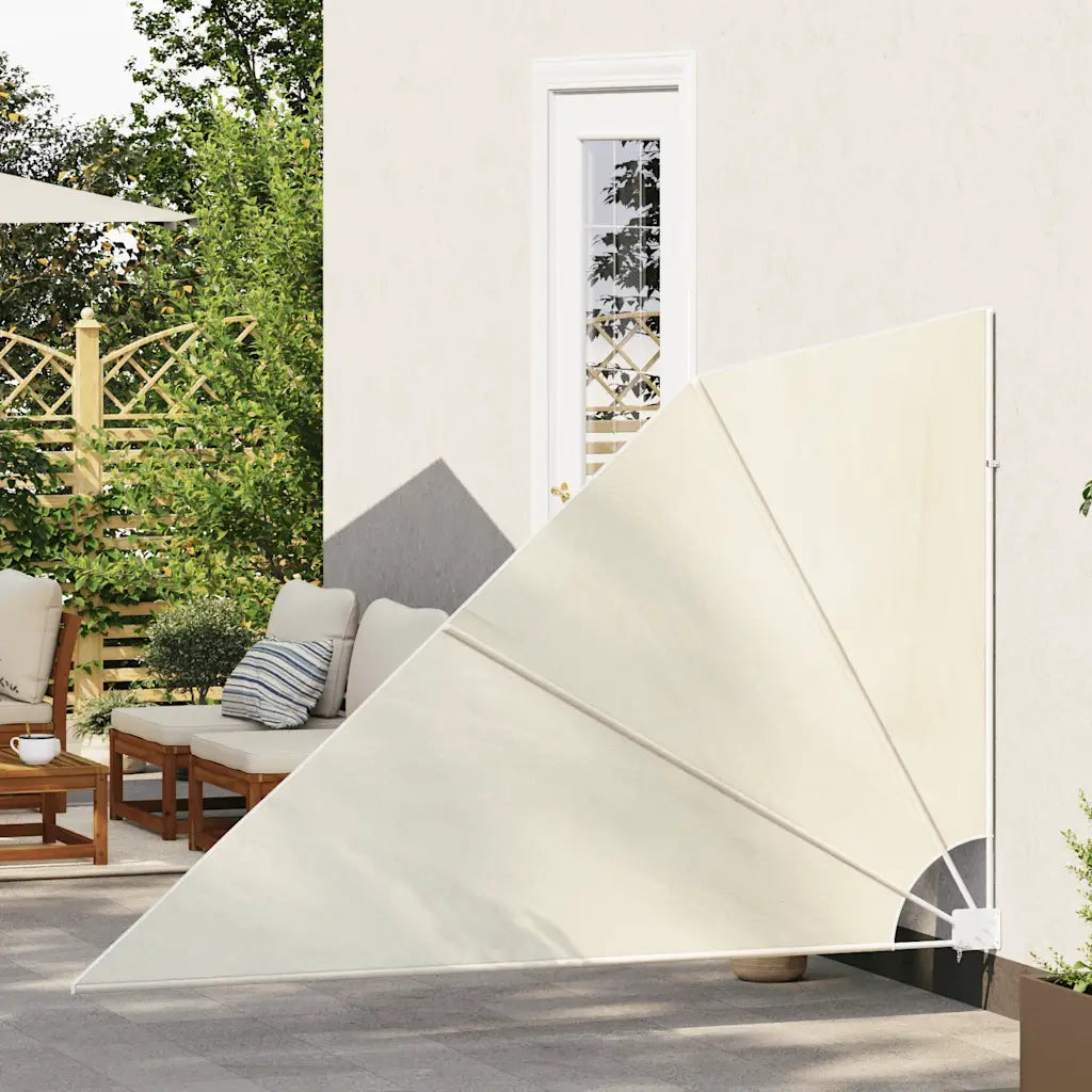 Tenda Laterale per Balcone Pieghevole Crema 160x240 cm 41577