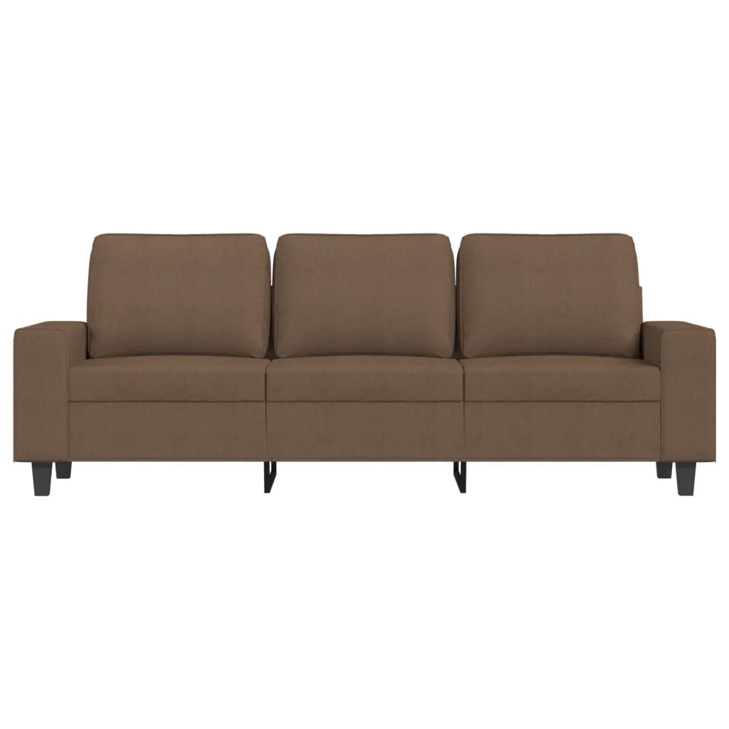 Divano a 3 Posti-Sofa 3 Posti Marrone 180 cm in Tessuto 645005