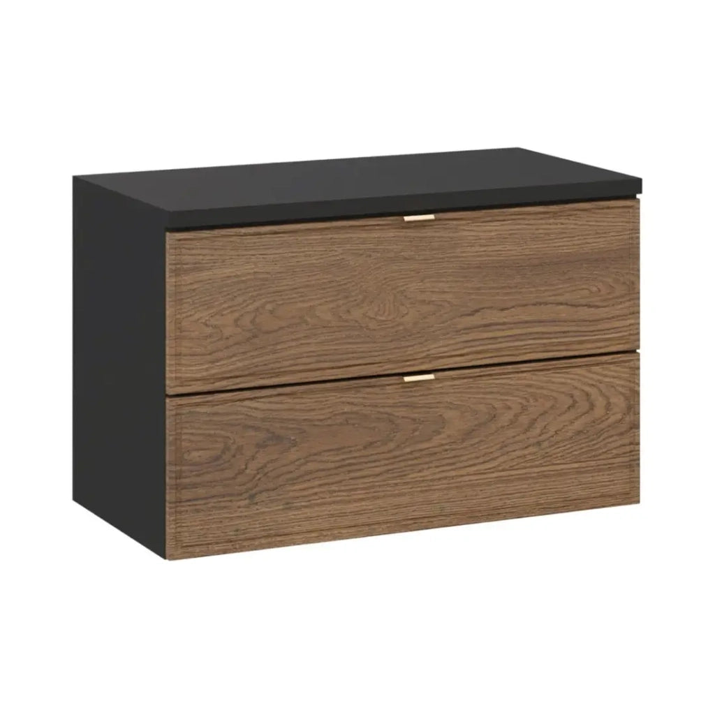 Set da bagno SAVIA: mobile sottolavabo 80cm + piano lavabo