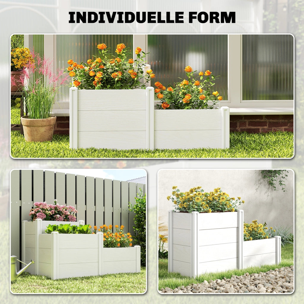 Hochbeet Giardino 3 Stufen Modulare ¨C zephmum ¨C Plastica Verde