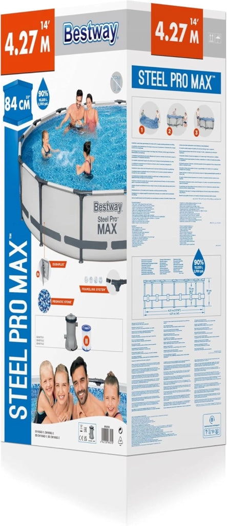 PISCINA ROTONDA BESTWAY 427X84 STELL PRO MAX